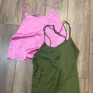 Auden Pink and Olive Tops Set